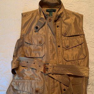 Ralph Lauren gold vest size S